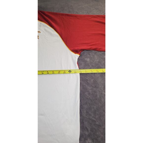 Nike Vintage USC Trojans Sz XL Embroidered WHITE Red Polo 1/4 Zip Mens Team C25 - Picture 3 of 10